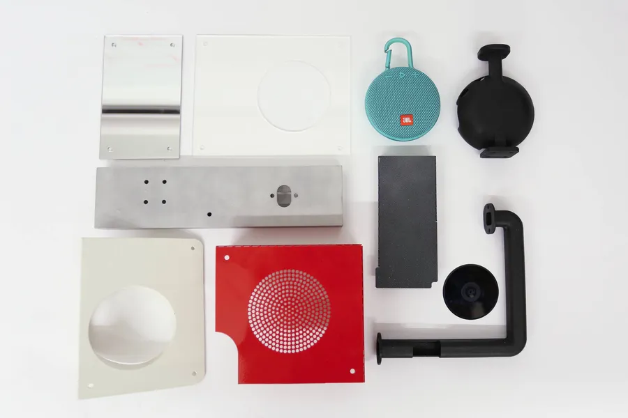 Exploded view of the Be the Beat boombox