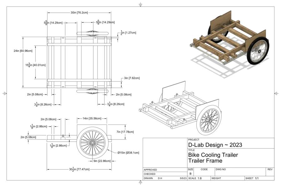 Trailer frame drawing
